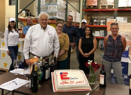 Ecorp 30 yr anniversary A group photo of ECorp Employees during the 30th anniversary of E-Corp in 2020 at the height of COVID.